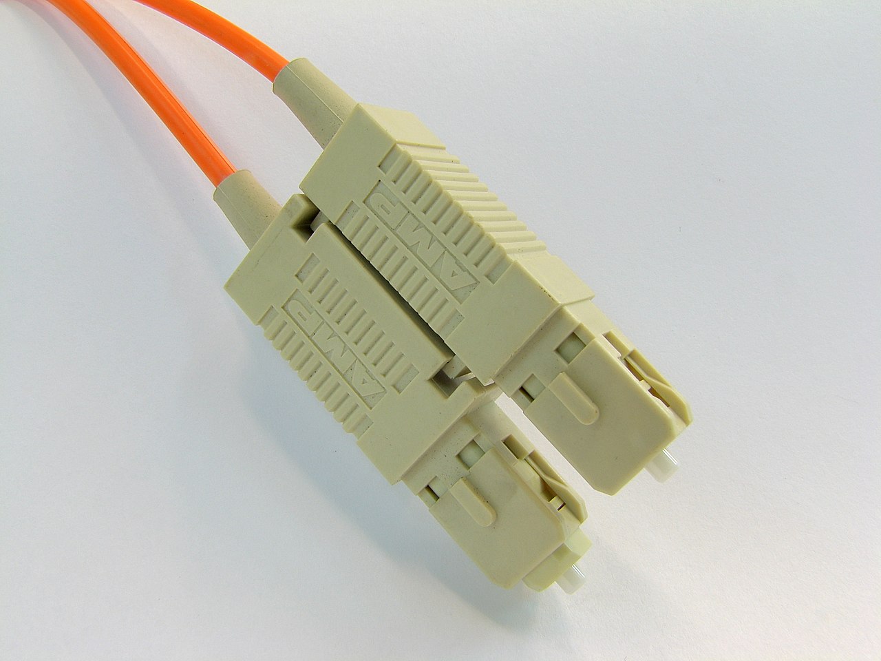 SC fiber connector end